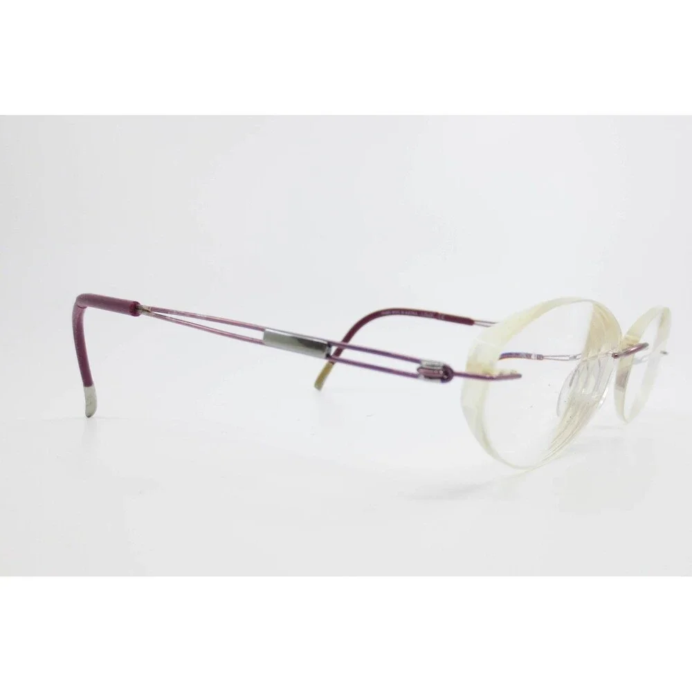 Silhouette 4299 40 6053 Purple Rimless Eyeglasses Frames Austria 49 17 135